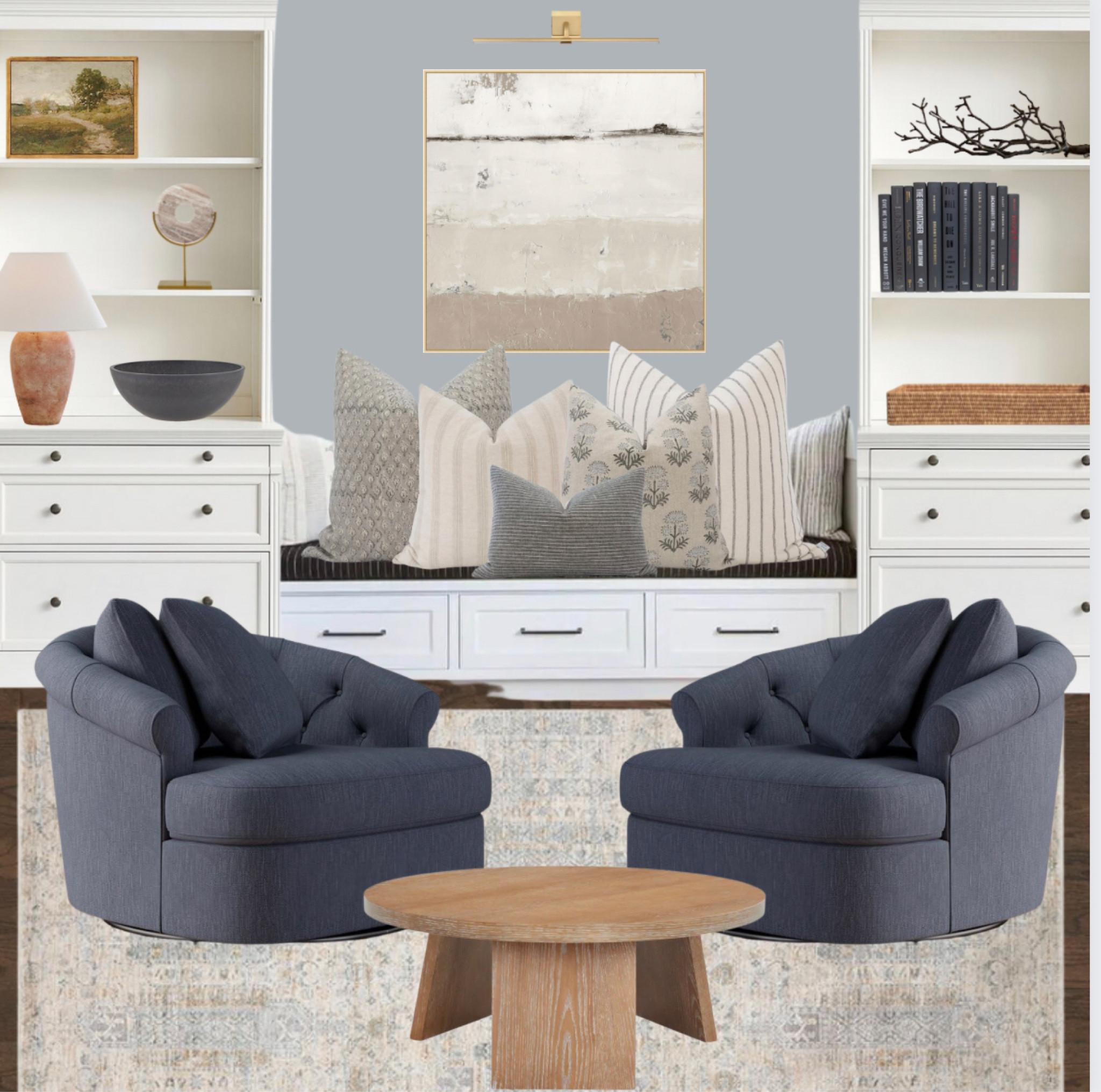 ✨Makes me want to just curl up with a coffee and read my favorite book. Cozy and stylish sitting room! 

Bookshelves, builtins, sitting room, front room, accent chairs, coffee table, area rug, library room, white bookcases, reading book

#LTKfamily #LTKhome