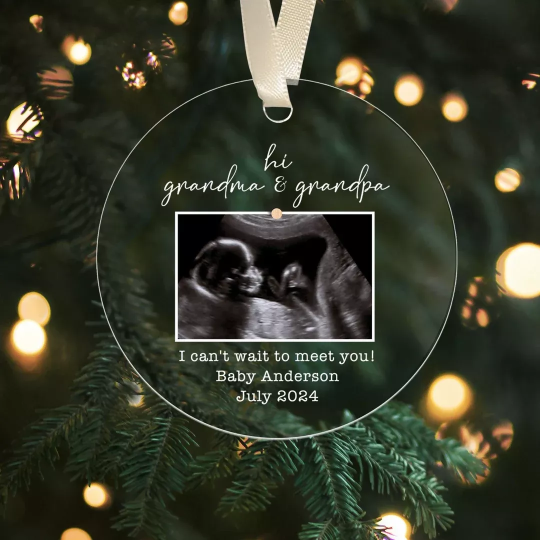 Baby ultrasound clearance christmas ornament