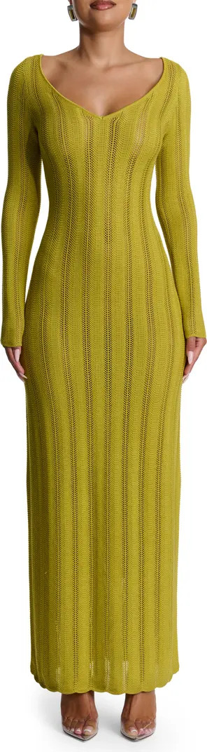 Naked Wardrobe Long Sleeve Knit Maxi Dress | Nordstrom | Nordstrom