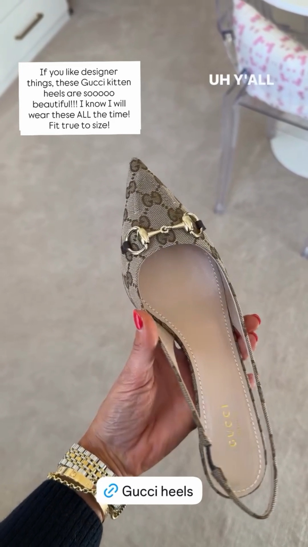 If you like designer things, these Gucci kitten heels are sooooo beautiful!!! I know I will wear these ALL the time! 

Fit true to size!

#LTKGiftGuide #LTKSeasonal #LTKHoliday