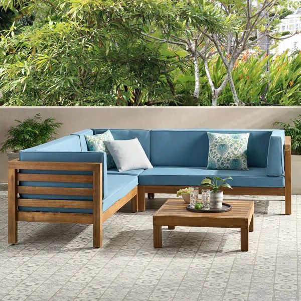 Adharsh 5 - Person Outdoor Seating Group with Cushions | Wayfair North America