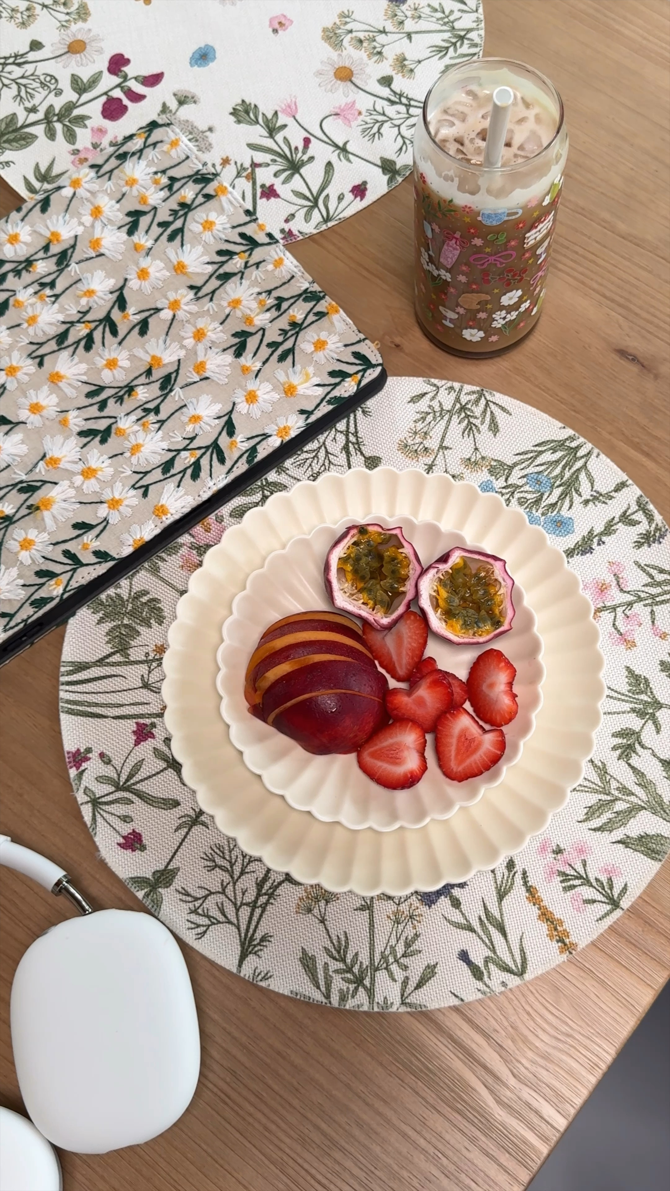 Afternoon break with with me☕️🍓 I love to romanticize little moments throughout my day! Making a fruit plate on my scalloped plates, coffee in a cute cup, and watching a show with my cute floral iPad case really help!

Here are the details of my coffee maker, espresso accessories, Amazon kitchen favorites!
Cup is from Hart and Flora!

Amazon plates, Amazon decor, Amazon finds, small business decor, summer decor 

#LTKHome