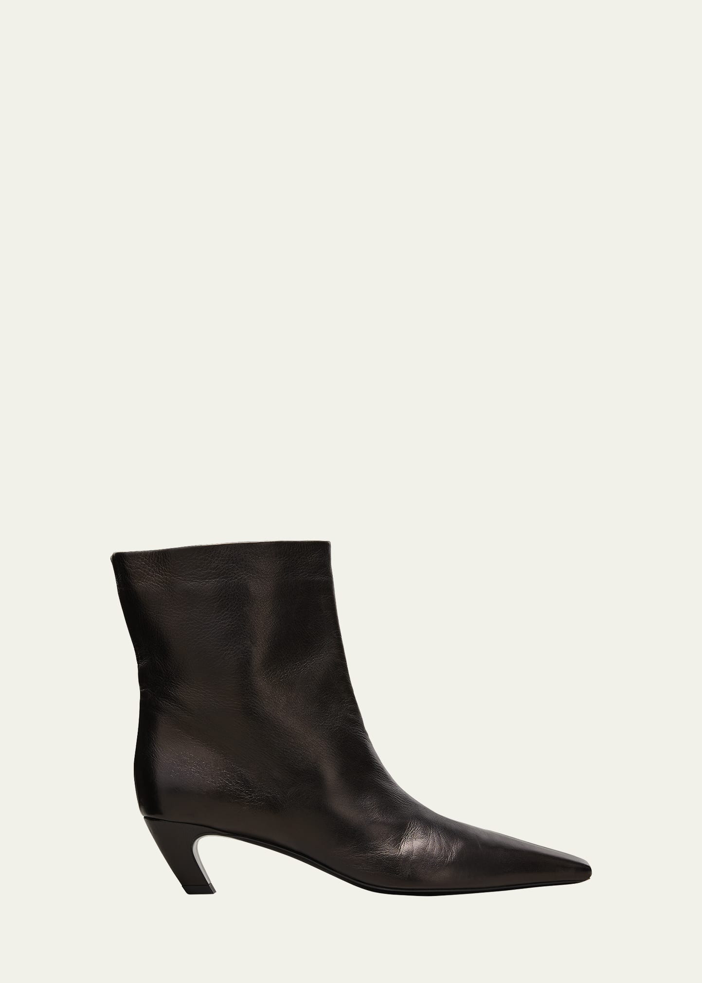 Khaite Arizona Leather Ankle Booties | Bergdorf Goodman