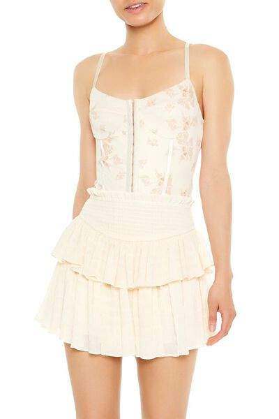 Floral Print Corset Bodysuit | Forever 21