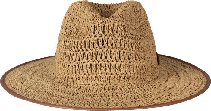 Crochet Straw Fedora | Nordstrom