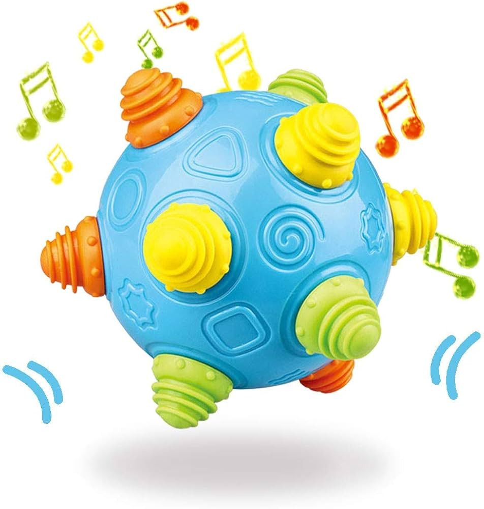 Baby Music Shake Dancing Ball Toy, BPA Free Bouncing Sensory Developmental Ball for Boys and Girl... | Amazon (US)
