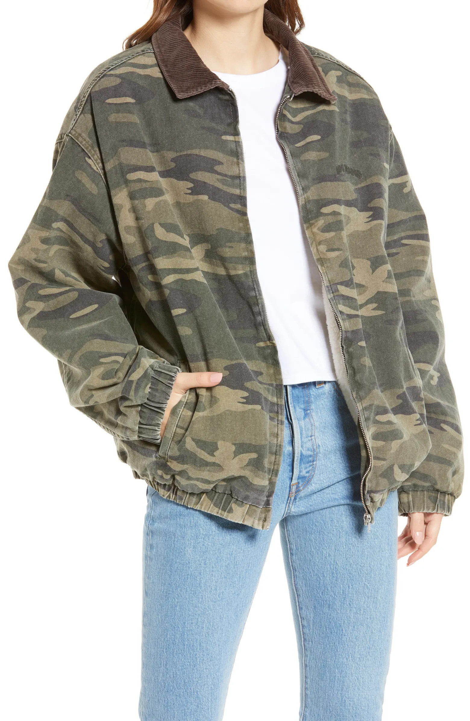 BDG Urban Outfitters Billy Harrington Camo Fleece Lined Jacket | Nordstrom | Nordstrom