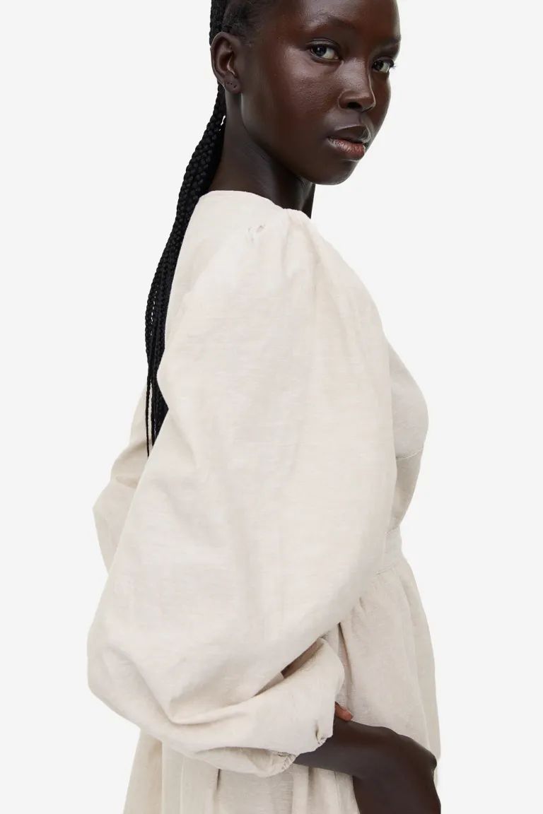 Linen-blend Wrap Dress | H&M (US + CA)