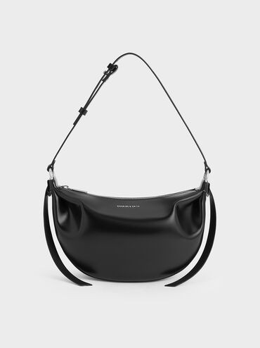 Calla Half-Moon Bag
 - Noir | Charles & Keith US
