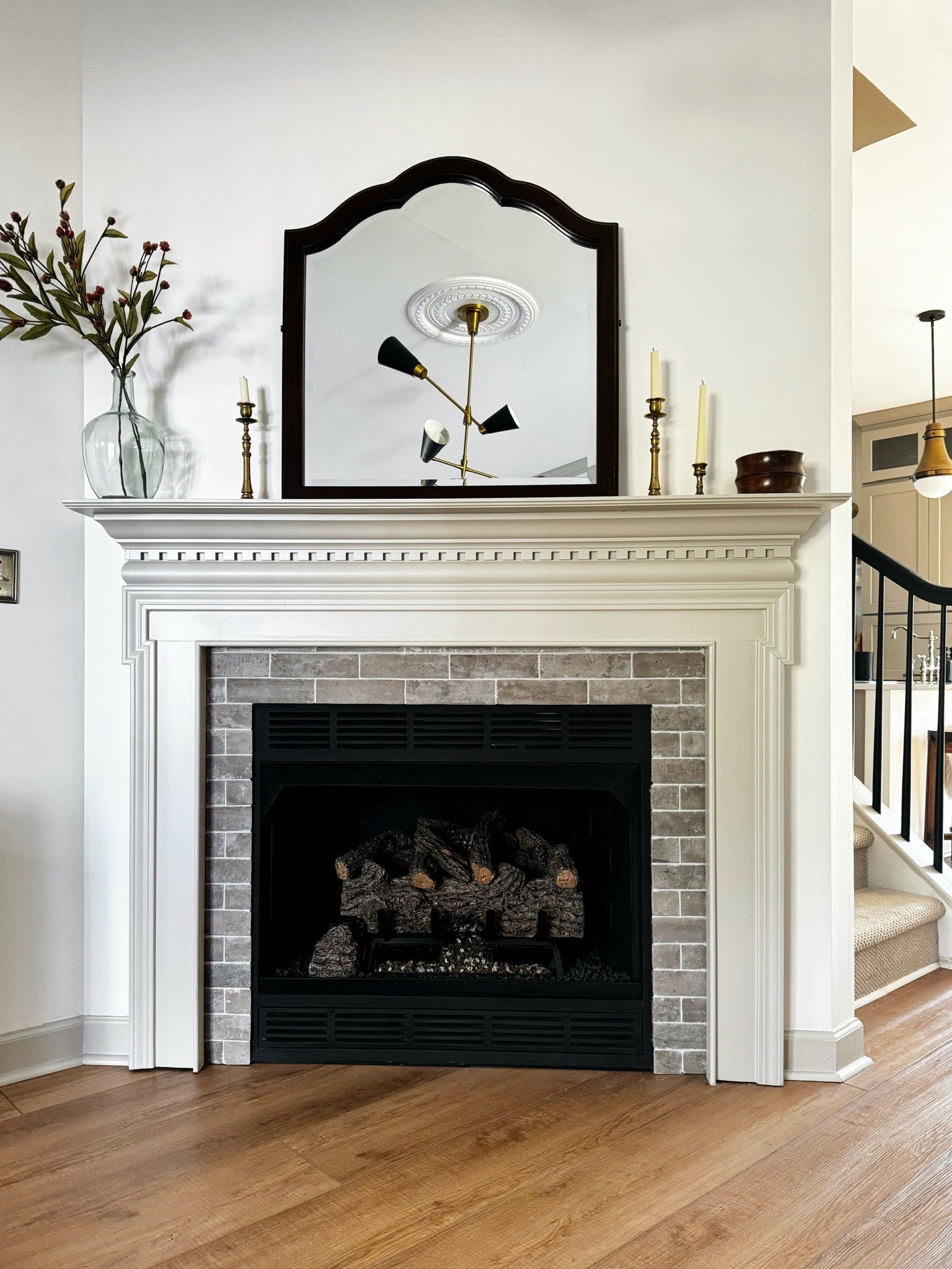 Fireplace decor / fireplace update / brick surround fireplace / classic fireplace designn

#LTKHome