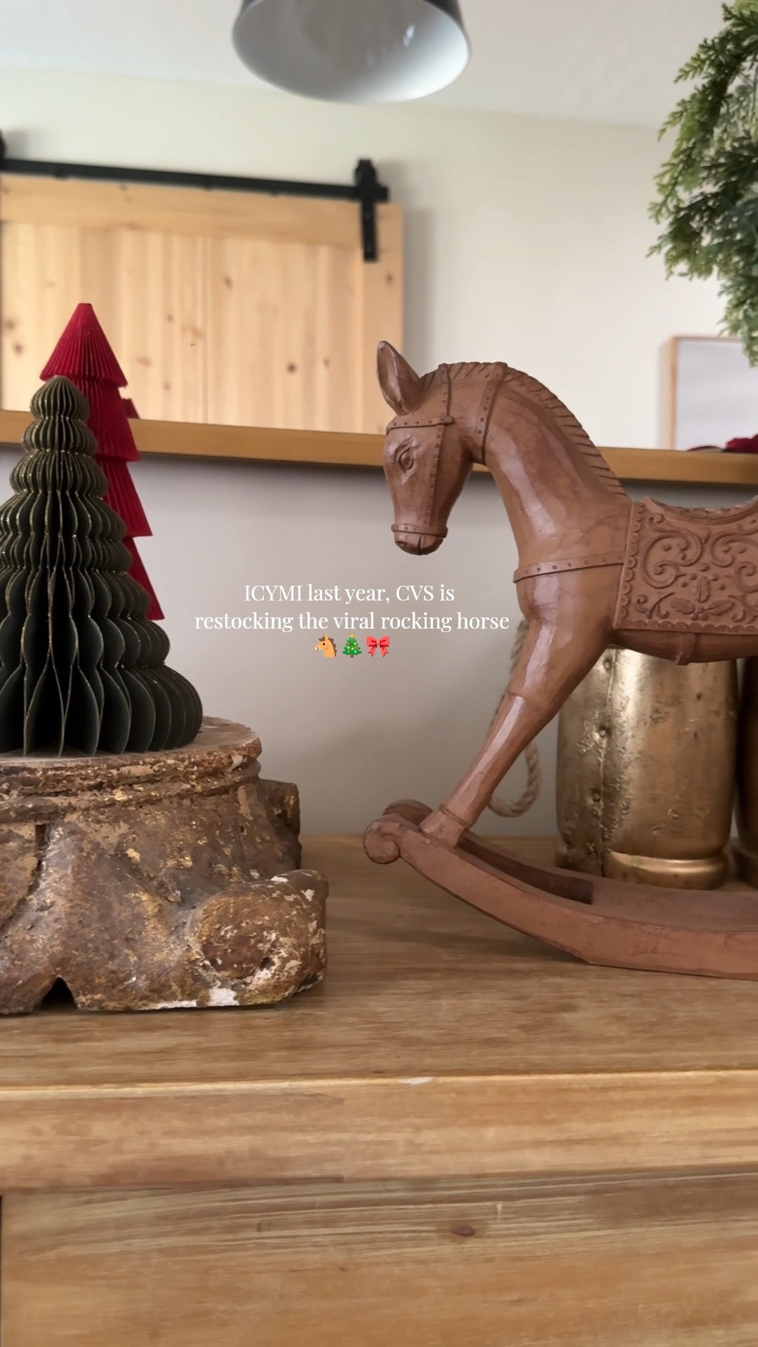 If you missed the popular CVS rocking horse last year... run! 🏃‍♀️ (In-store only, linked so you can check your own location) 

It's sooo cute, especially with a bow tied around its neck 🎀🐴🎄

Linked a few more options that are available for shipping! 

#LTKSeasonal #LTKHoliday