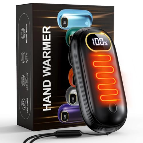 Hand Warmers Rechargeable - 14000mAh Electric Hand Warmers Rechargeable 2 Pack Heat Up to 131℉ with 18Hrs Warmth, Reusable Electronic Portable Pocket Heater for Women Man Golf Raynauds Camping | Amazon (US)