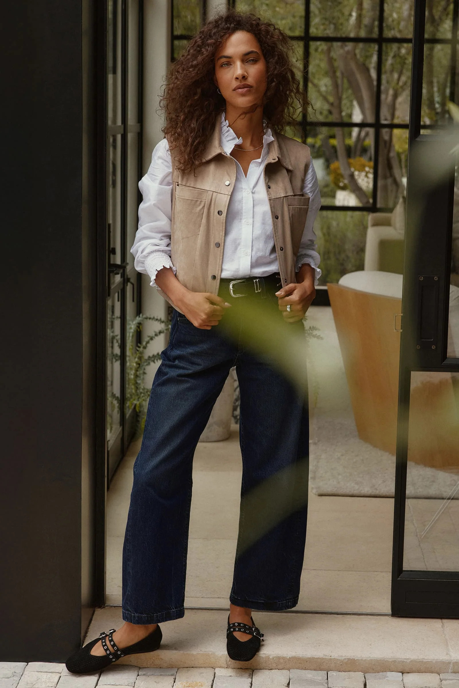 Reagan Faux Suede Vest | Evereve