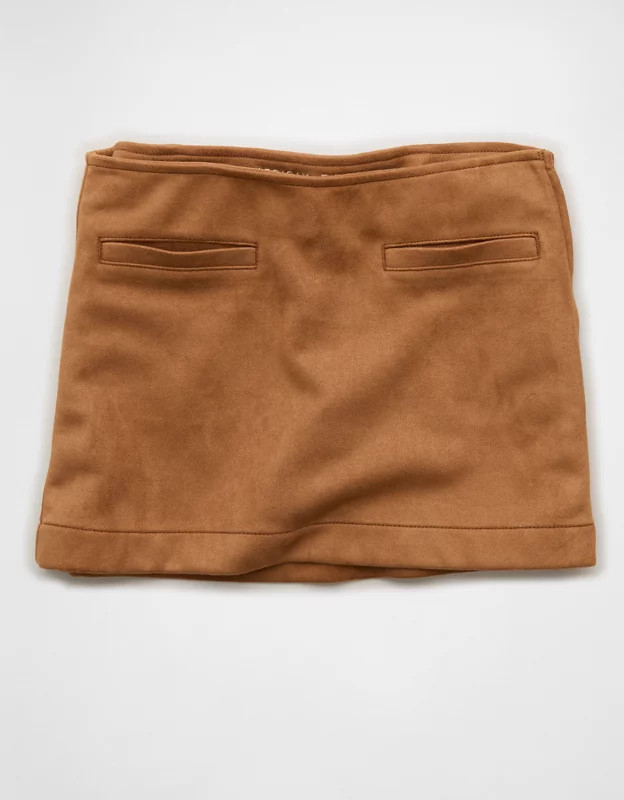 AE Faux Suede Mini Skort | American Eagle Outfitters (US & CA)