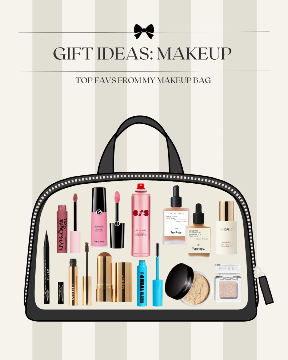 Shop these makeup gifts straight out of my own personal makeup bag!  These are some of my tried and true favorites that I use everyday!  #beautygifts #makeupgifts #makeup #beauty #beautyfavs 

#LTKGiftGuide #LTKCyberWeek #LTKBeauty