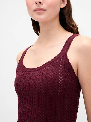 100% Cotton Pointelle Tank Top | Gap (US)