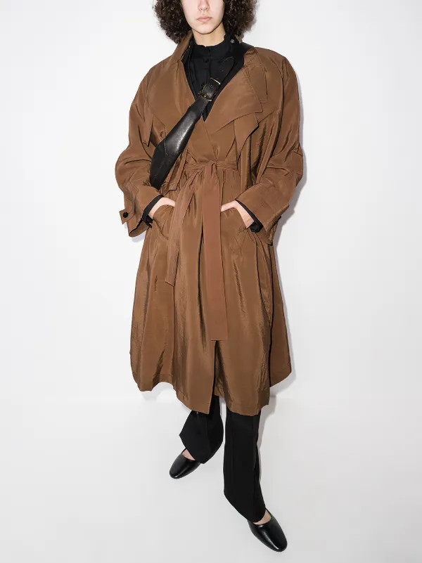 layered belted trench coat | Farfetch (RoW)