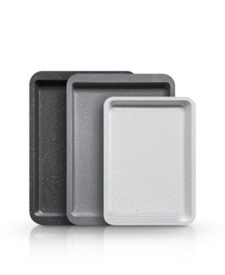 Art & Cook 3-Piece Ceramic Nonstick Cookie Sheet Set - Blue | Macy's