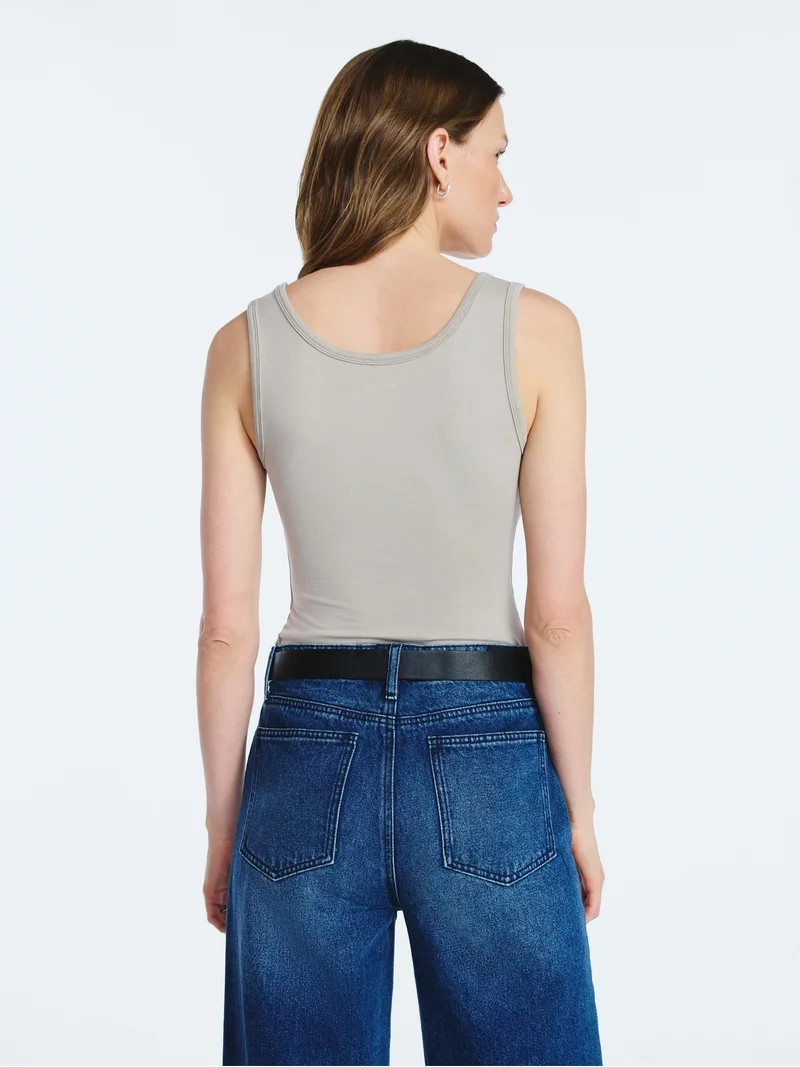 Scoop Women’s Square Neck Tank Top, Sizes XS-XXL | Walmart (US)