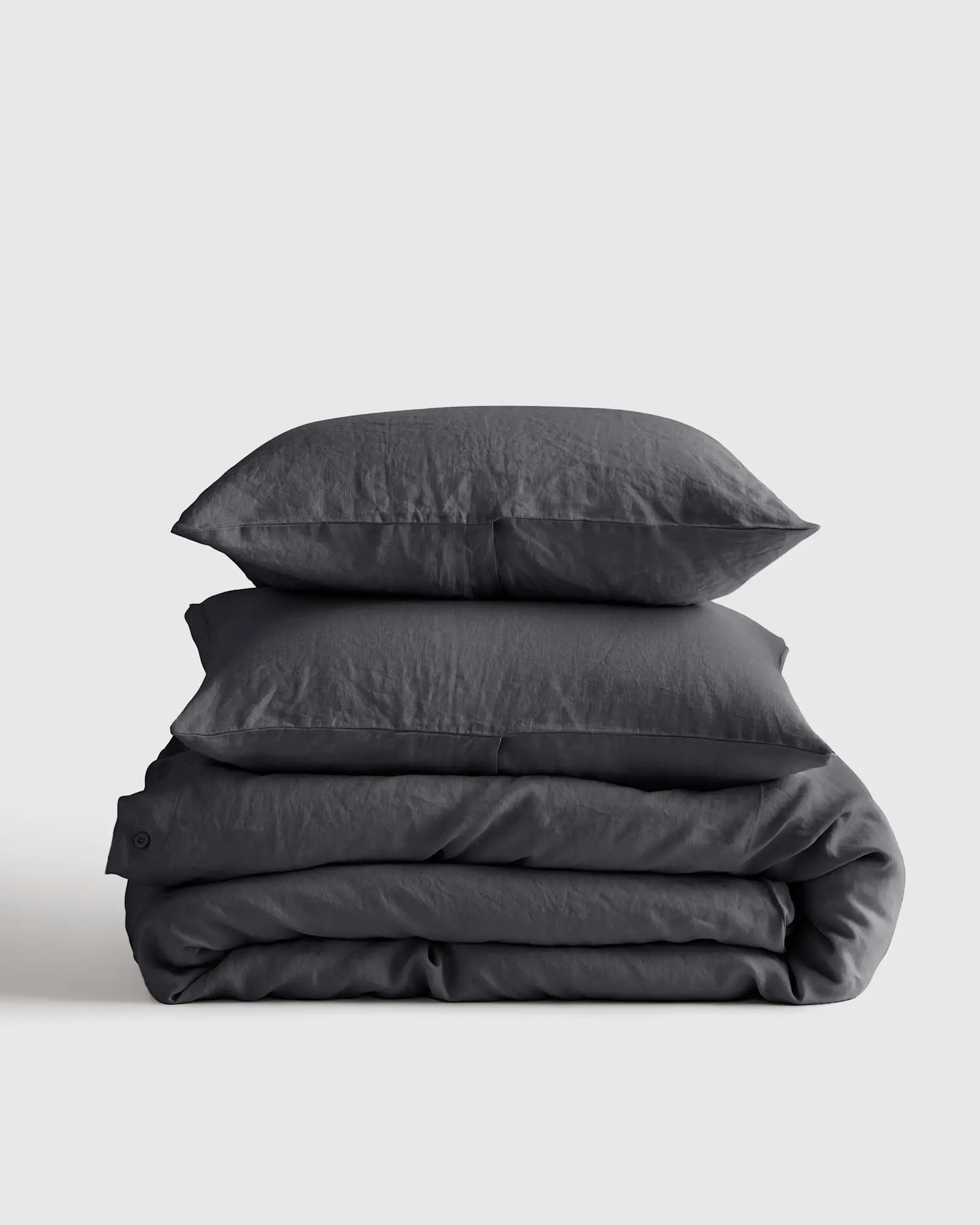 European Linen Duvet Cover Set in Charcoal | Quince