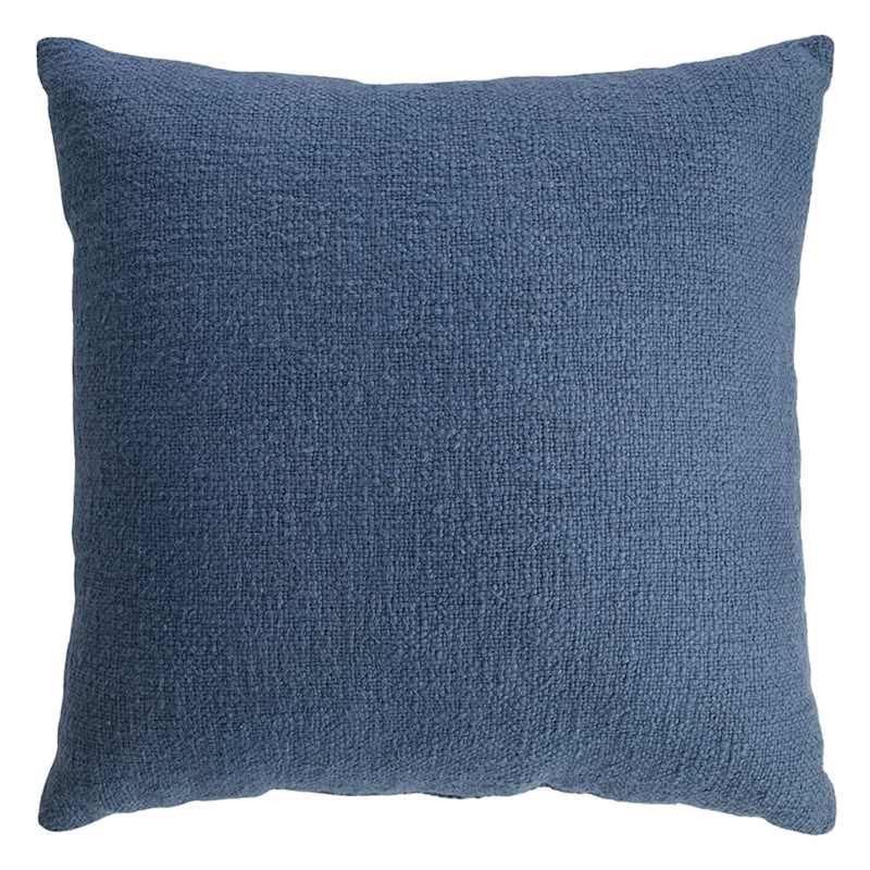 Deep Blue Crosshatch Textured Throw Pillow, 20" | At Home