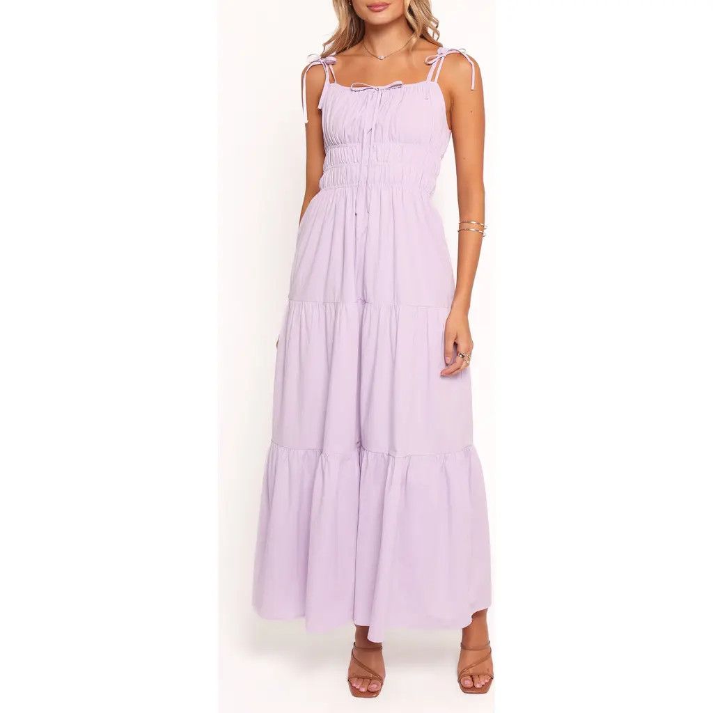 Petal & Pup Ione Maxi Sundress in Lavender at Nordstrom, Size X-Large | Nordstrom