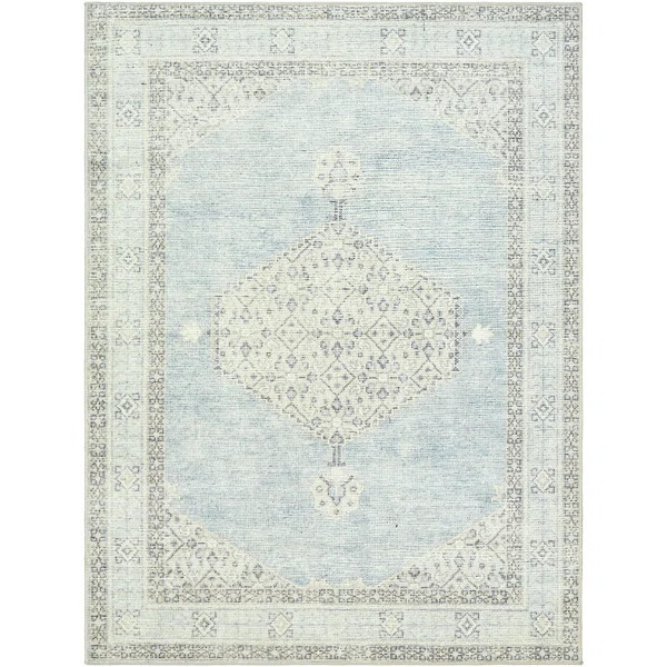 Becki Owens x Surya Lila Oriental Dusty Blue Area Rug | Wayfair North America