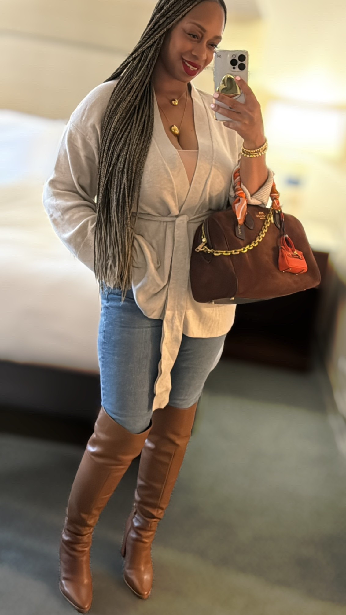 Cardigan + Jeans + boots = easy fall outfit formula 

#LTKMidsize #LTKSeasonal #LTKOver40