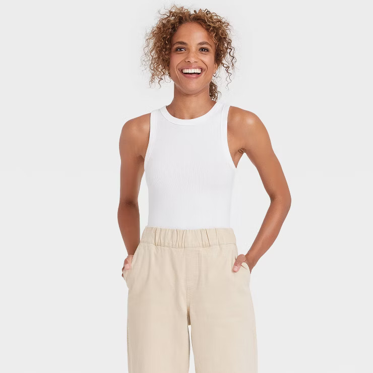 Women's Ribbed Tank Bodysuit - A New Day™ | Target