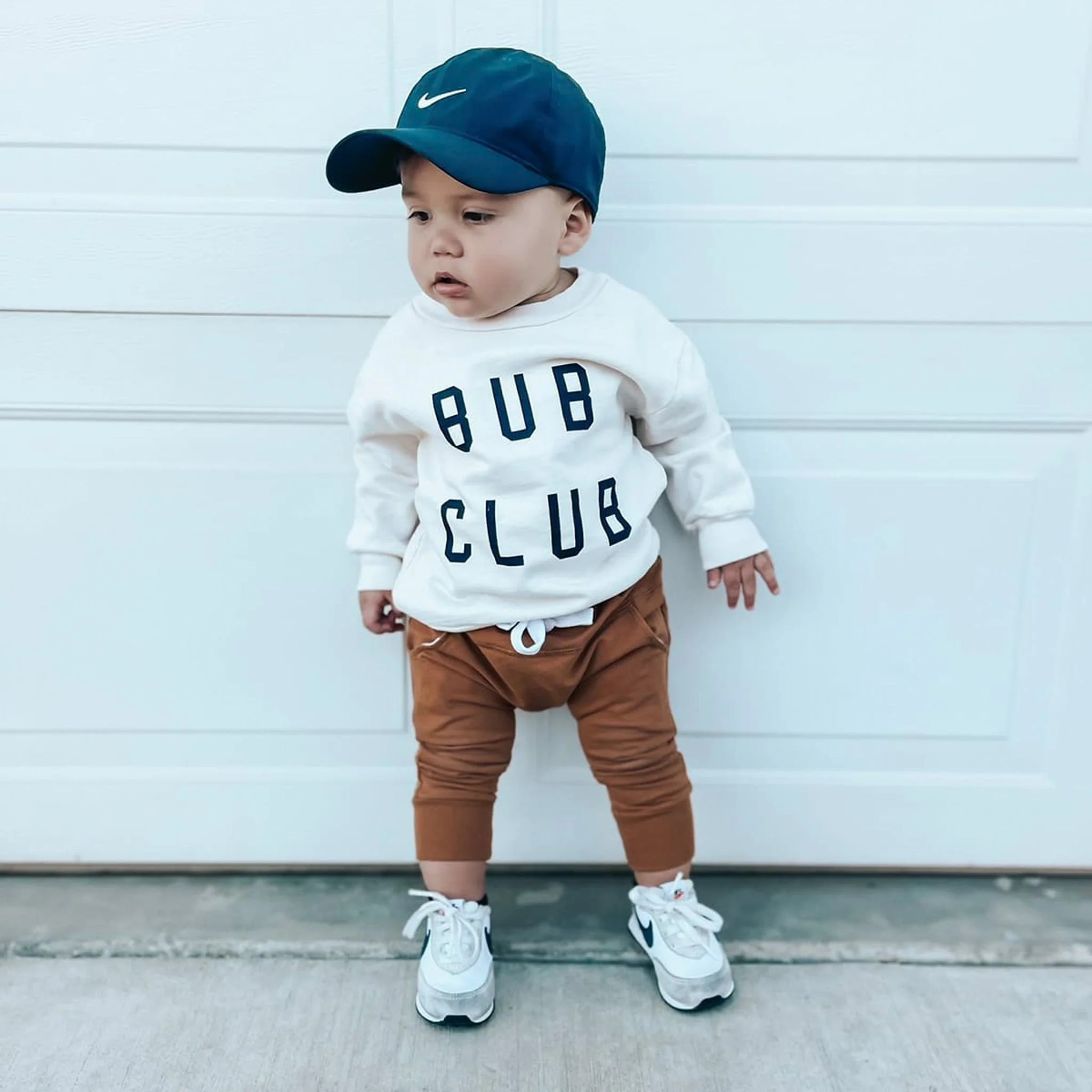 Baby Bub Club Everyday Boys Sweatshirt in Powder | Ford and Wyatt