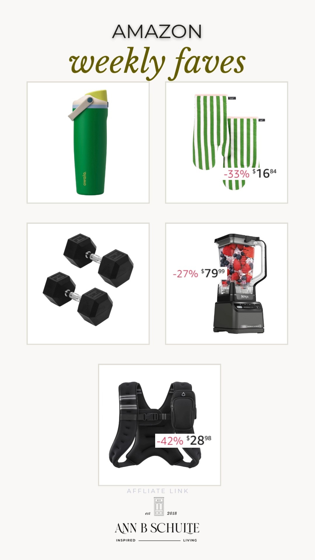Looking to boost your fitness routine? My weekly faves have got you covered! From workout gear to kitchen essentials, these picks will help you stay on track. #WeeklyFaves #AmazonFinds 

 #LTKActive #LTKHome #LTKSaleAlert