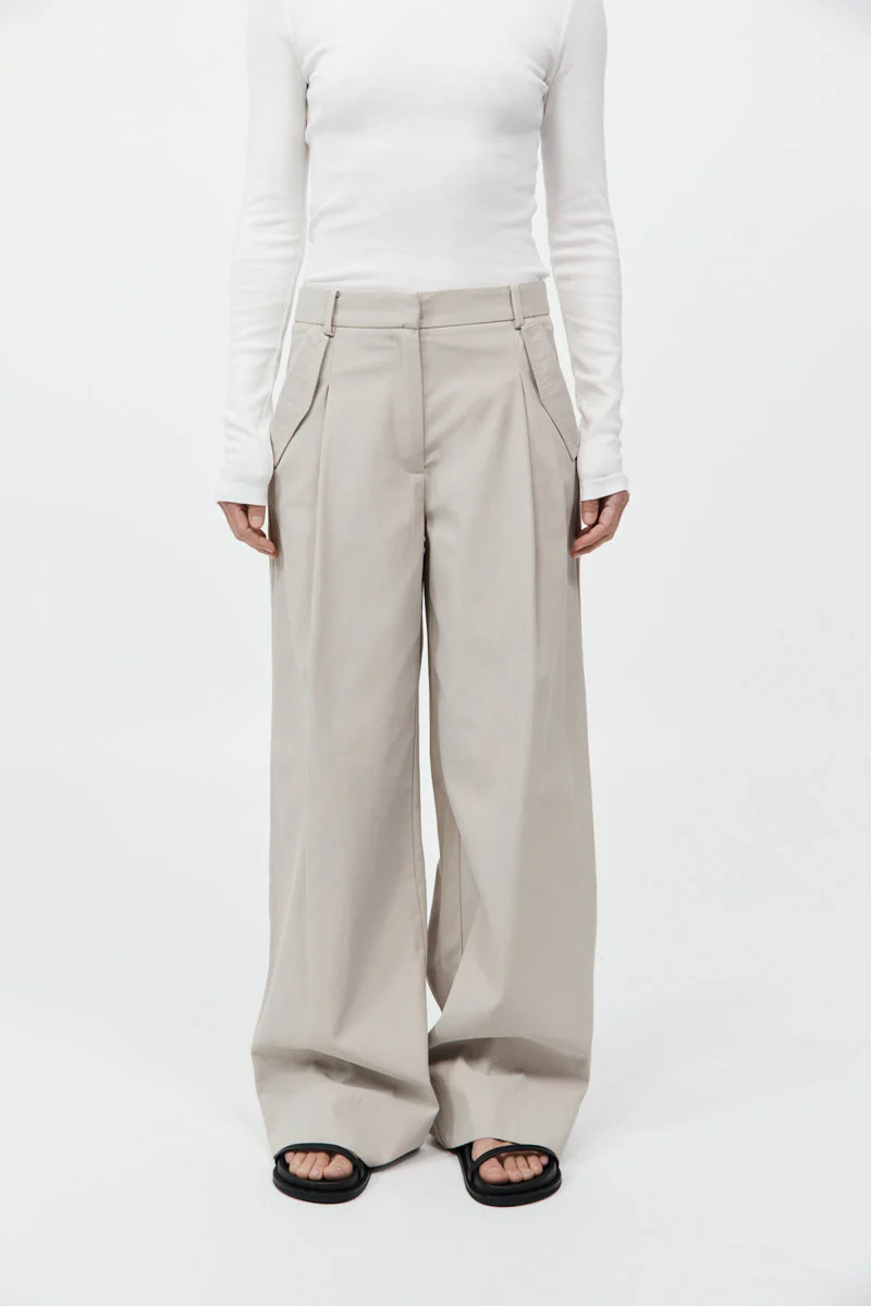 Utility Pleat Pants - Creme | St. Agni (US, UK, EU)