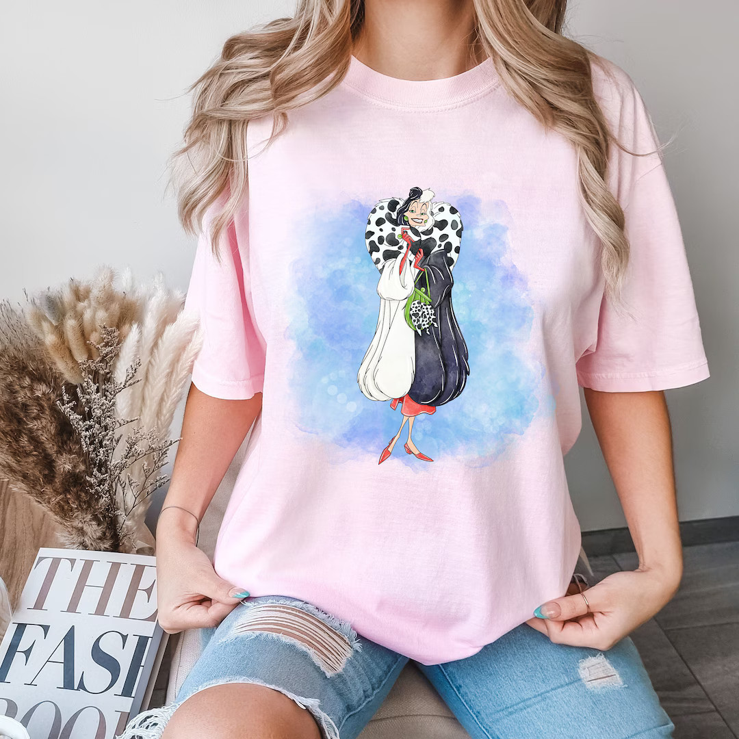 Comfort Colors® Cruella Shirt, Disney Villains the Evil Tour Shirt, Disney Cruella Shirt, Disney... | Etsy (US)