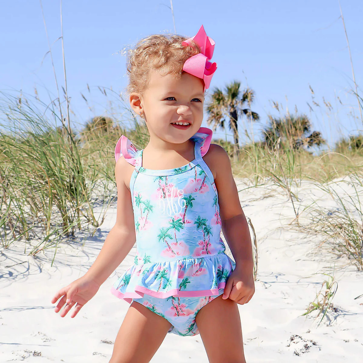 Island Palm One Piece Swimsuit | Classic Whimsy