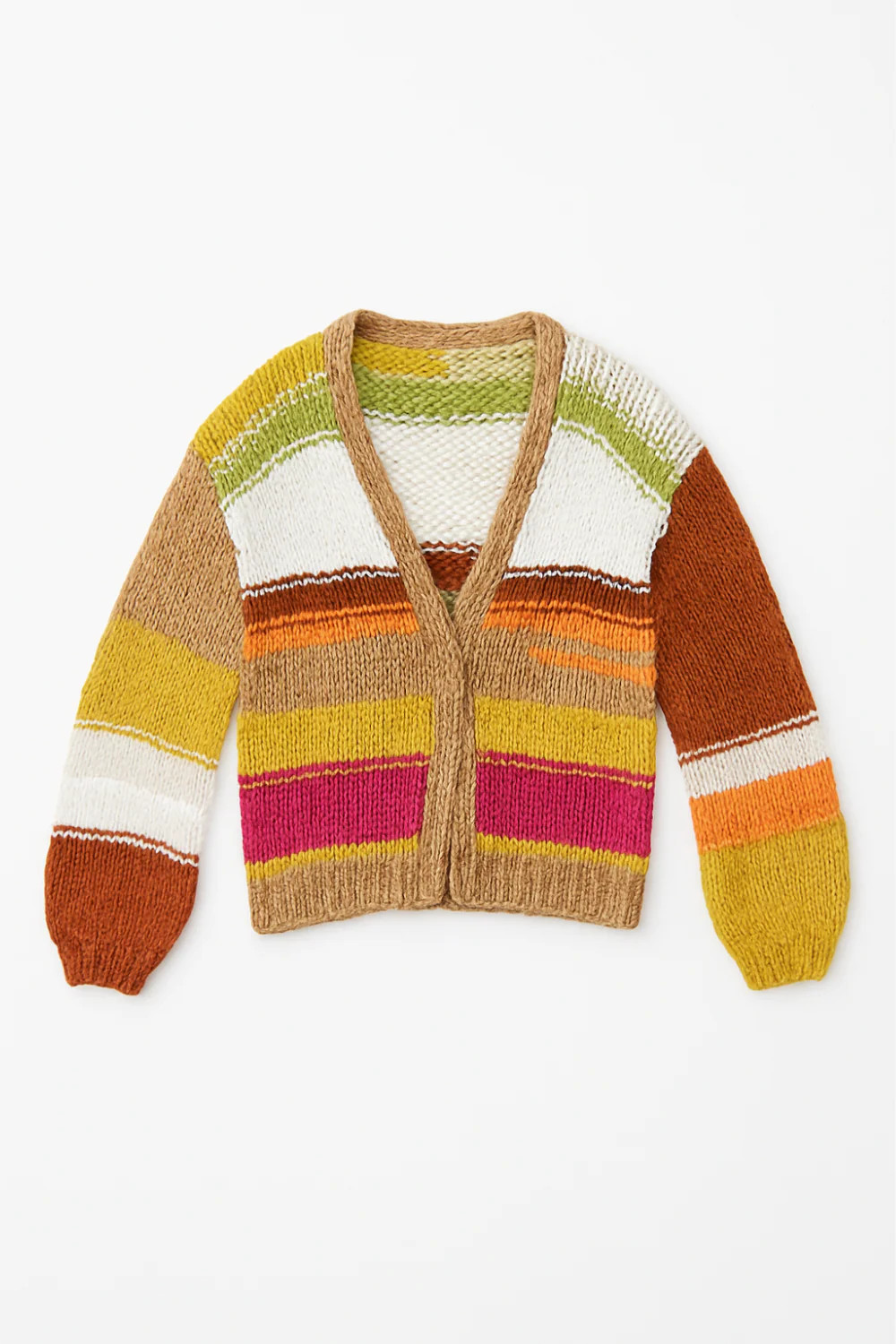 Katalina Hand Knit Multi Striped Cardigan | MTT Collective