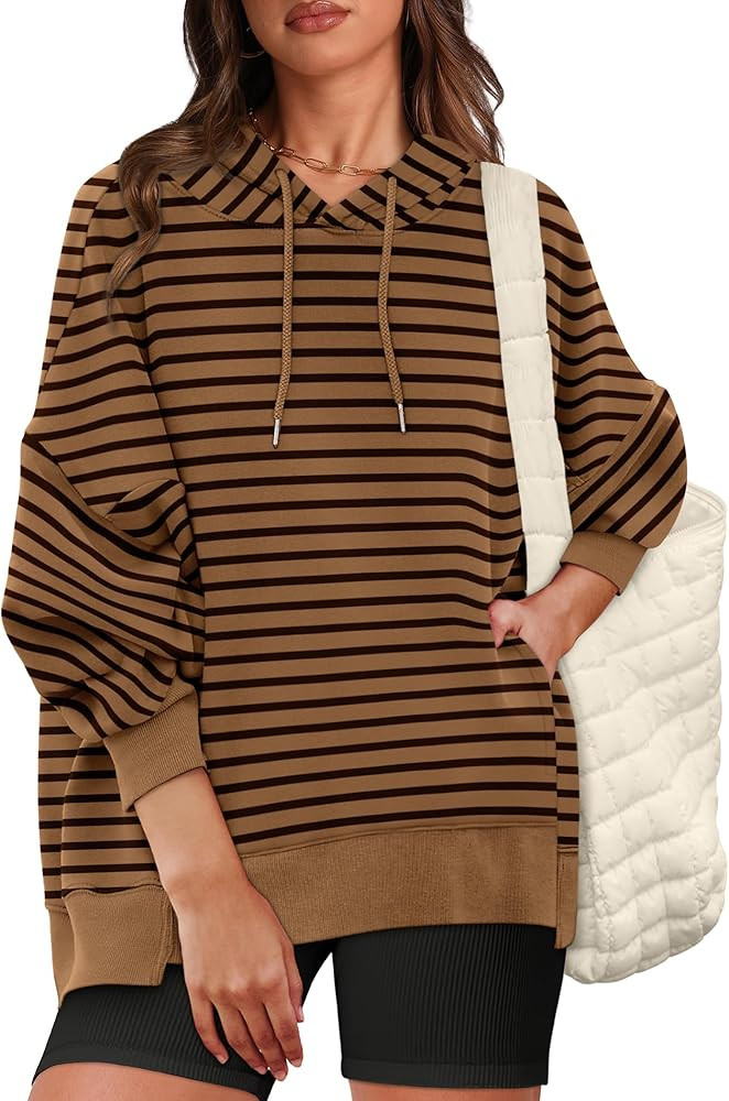 XIEERDUO Womens Oversized Hoodies Sweatshirt-Pullover Sweatshirts with Pockets Fall Outfits 2024 | Amazon (US)