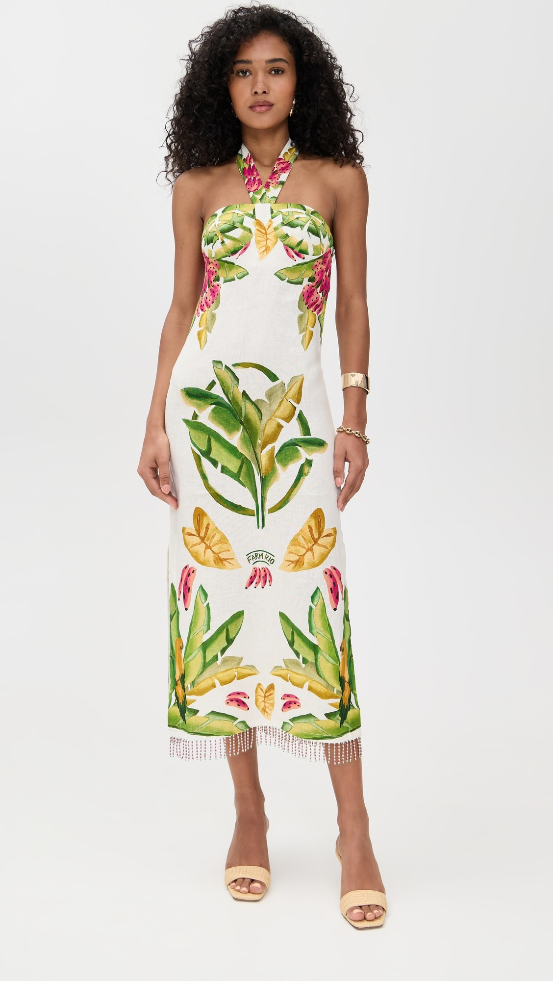 Summer Foliage Scarf Midi Dress | Shopbop