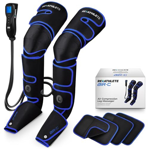 REATHLETE Leg Massager - Full Leg Massager for Circulation and Pain Relief, 4 Modes of Massage | Thigh, Calf, Foot Massager | Air Compression Leg Massager | Amazon (US)