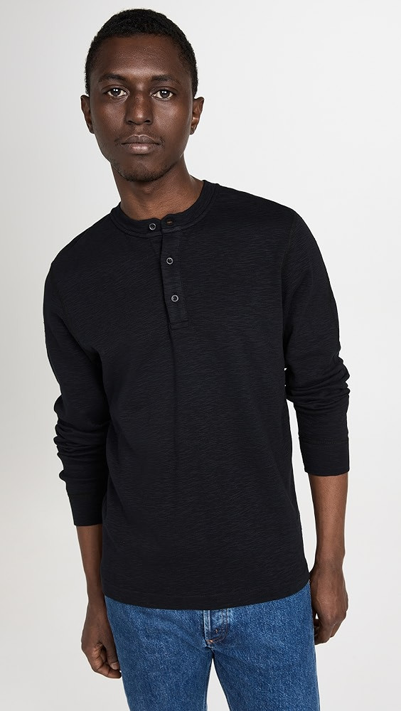 Reigning Champ Slub Long Sleeve Henley Tee | Shopbop | Shopbop