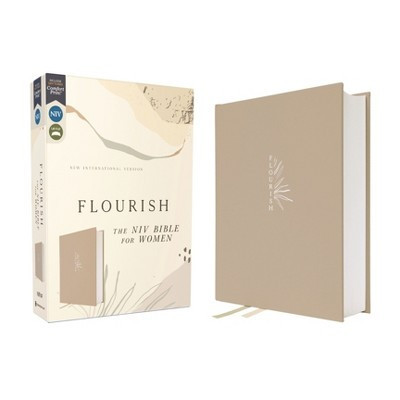 Flourish: The NIV Bible for Women, Cloth Over Board, Cream, Comfort Print - by  Zondervan (Hardcover) | Target
