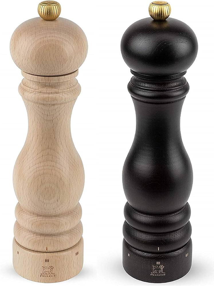 Peugeot Paris U'Select Salt And Pepper Mill 9" Set, Natural And Chocolate | Amazon (US)