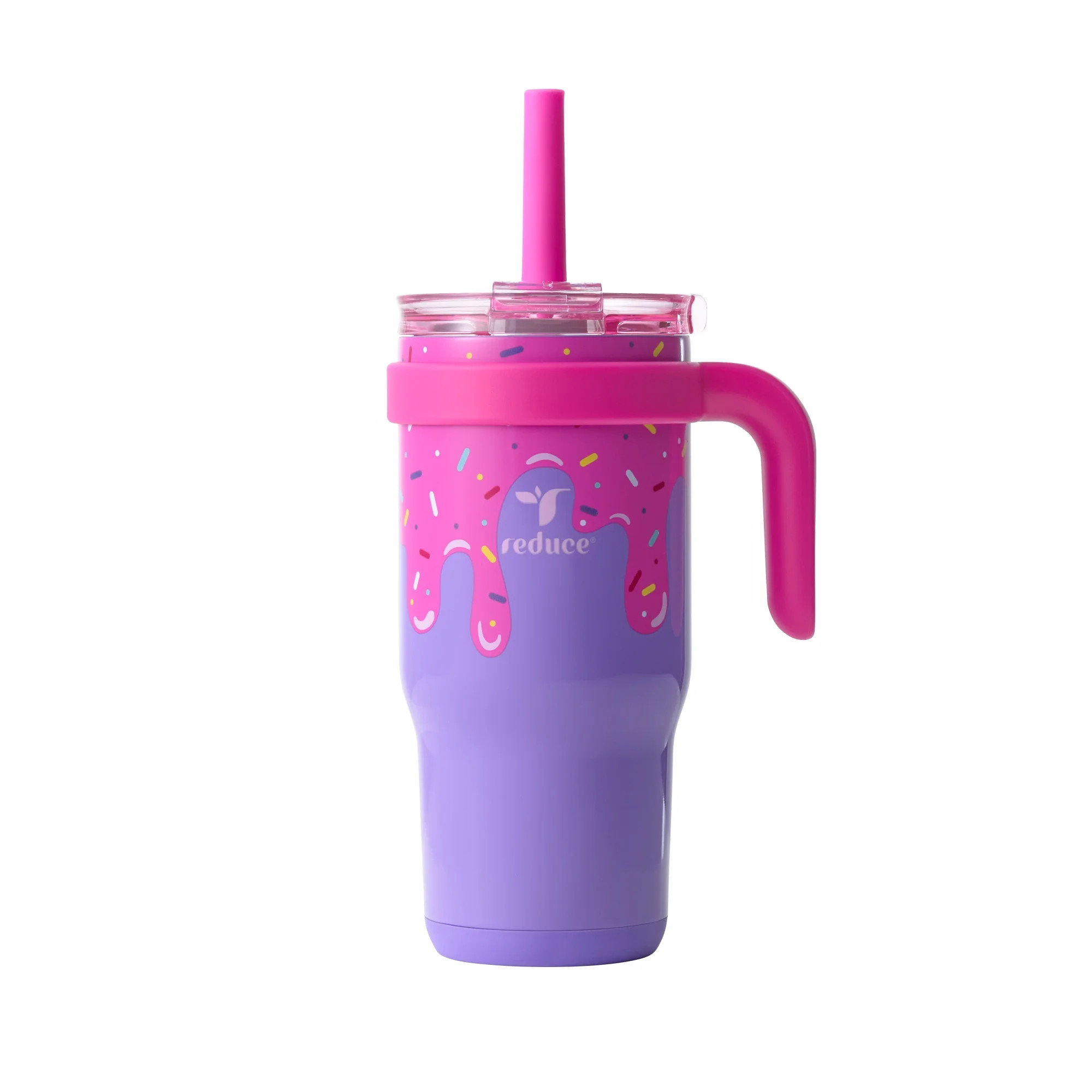 Reduce Coldee Kids Tumbler with Spill-Proof Straw & Handle. Insulated Stainless Steel 18 oz, Ice ... | Walmart (US)