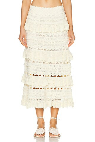Waverly Crochet Midi Skirt | FWRD 