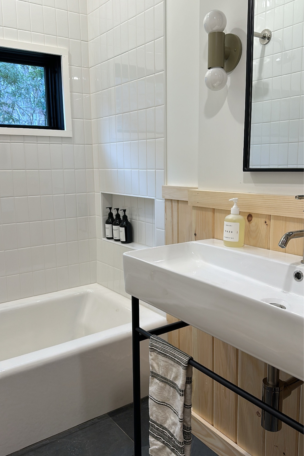 a-frame main floor bath reno 🤎 

#LTKfindsunder50 #LTKhome
