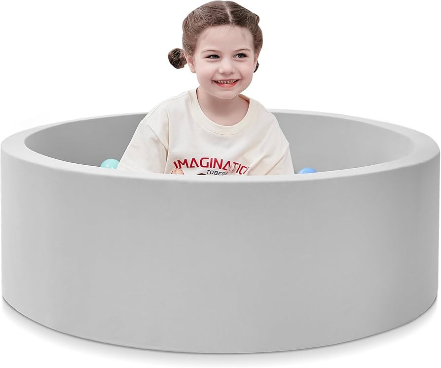 Foam Ball Pit, 35.4"x 11.8" Ball Pits for Toddlers, Soft Round Kiddie Baby Playpen Ball Pool for ... | Amazon (US)