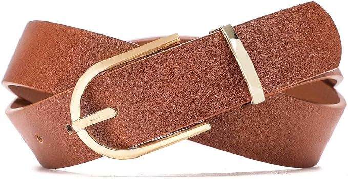 Earnda Women's Faux Leather Chic Belt for Ladies Jeans | Amazon (US)