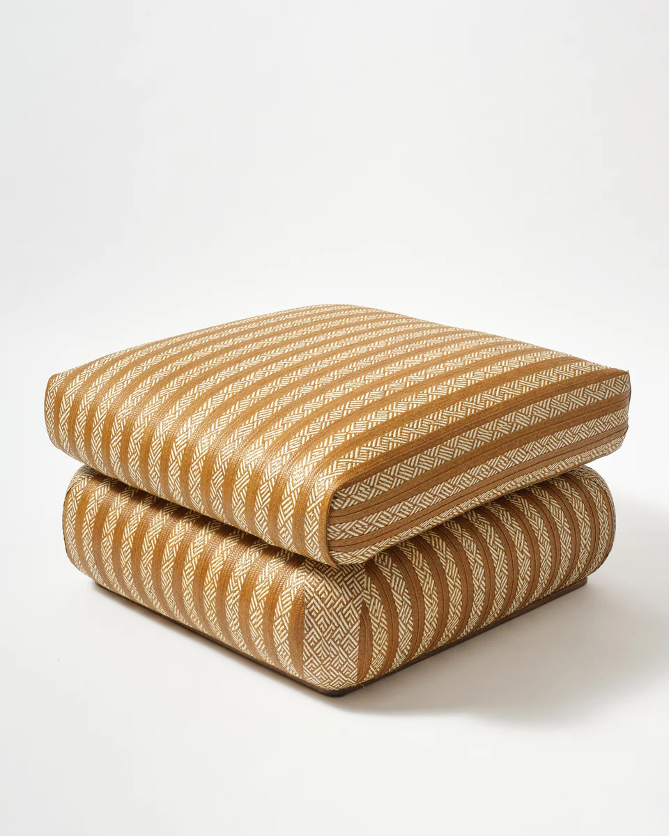 Magnetic Midnight Canaflecha Pouf, Natural Cream | Cabana Magazine