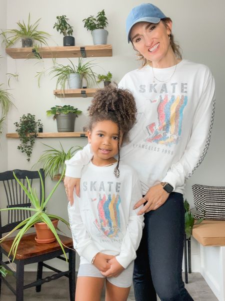 These are actually boys shirts but so cute! Scarlett is wearing a small and I’m wearing an XXL. We love yo match!🤩 Target style // target finds 

#LTKkids #LTKunder50 #LTKstyletip
