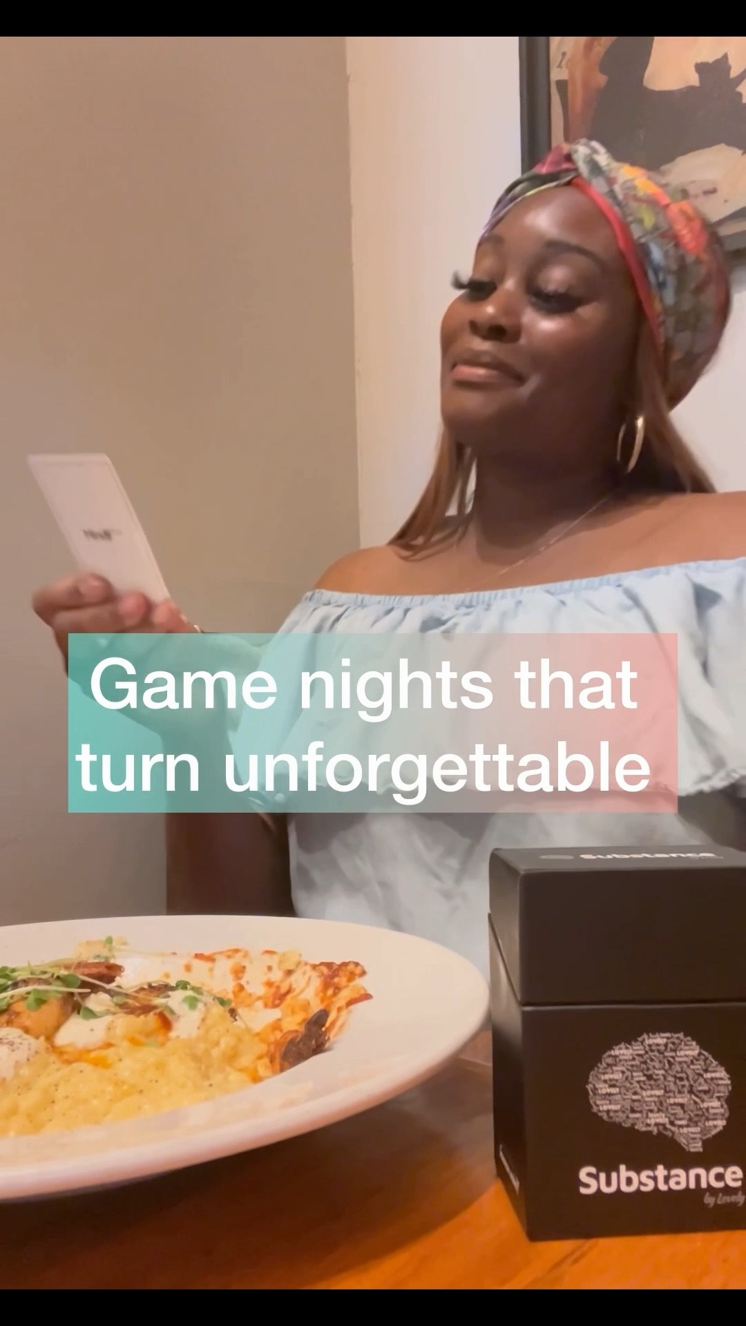 Pulled a card… and the table got real 😂

Substance is one of those games that brings out laughs, pauses, side-eyes, and a little vulnerability.
Easy add for brunch, dinner nights, and game nights.

#LTKstorytime #LTKdayinmylife #LTKvlog