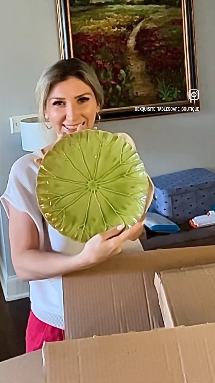 Who else is excited to receive a new set of plates? 🤣
I’m planning on a new tablescape so stay tuned and follow me to see it first! 💚🌸
Btw, you can click link in my bio to shop these gorgeous green plates that look very similar to Bordallo Pinheiro but without a high price tag attached to them. They are perfect for creating endless Tablescapes because they easily can be mixed with plates you already own. Entertain throughout spring and summer seasons with these beauties. 💚💚💚

#tablestylist #tablescape #dupe 

#LTKGiftGuide #LTKFind #LTKhome